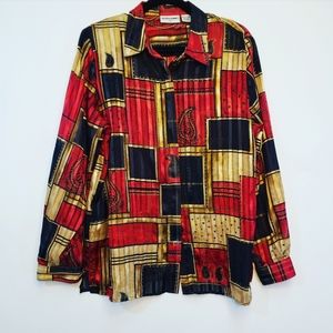 Alfred Dunner Paisley Blouse